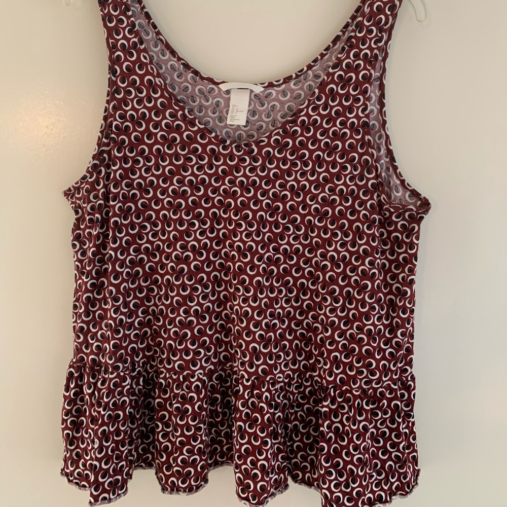 H&M peplum tank